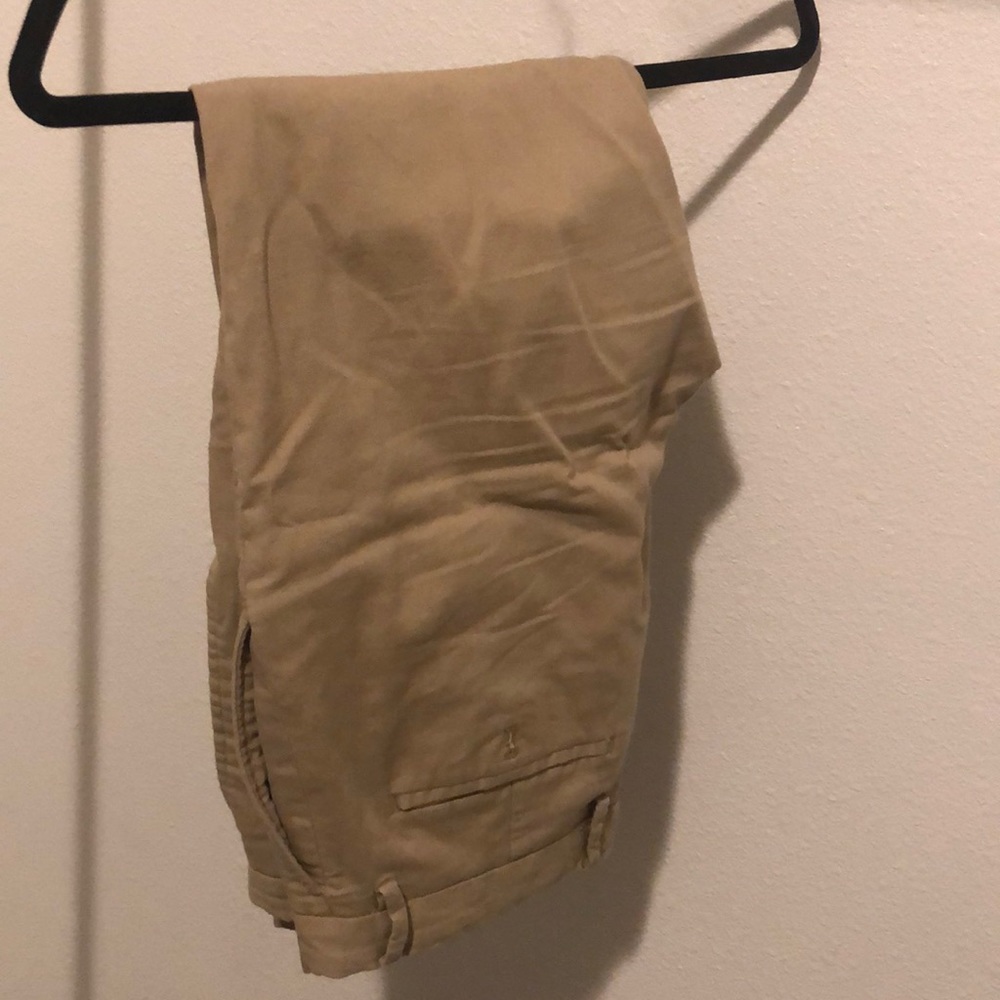 Banana Republic khaki chinos.